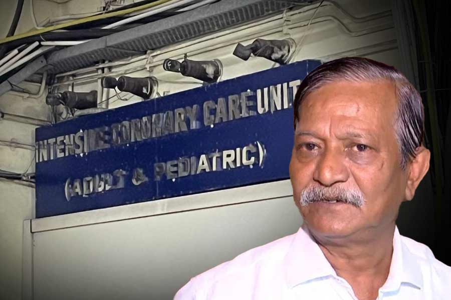 Sujay Krishna Bhadra is in ICU bed allotted for children in SSKM hospital