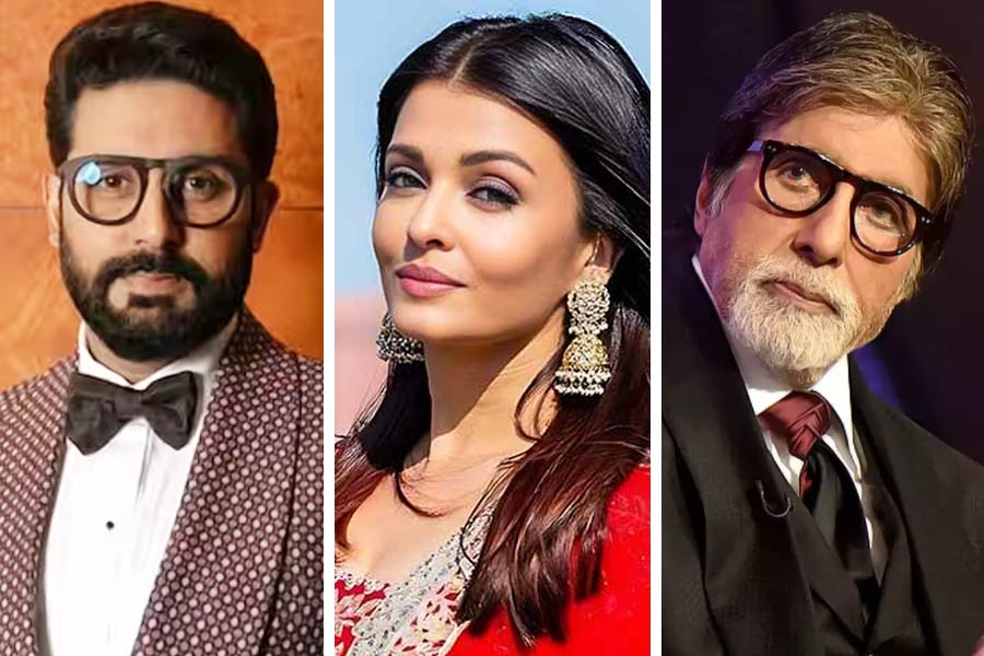 Abhishek Bachchan, Aishwarya Rai Bachchan, Amitabh Bachchan.