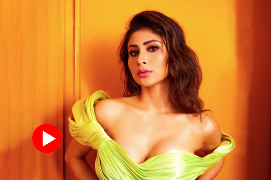 Actress Mouni Roy gets Trolled for her bold backless short Dress, video goes viral