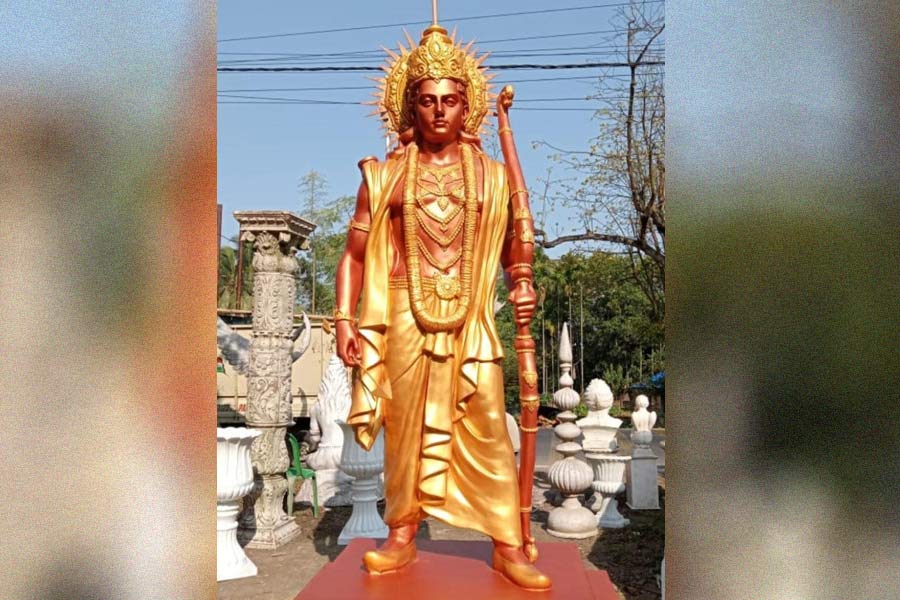 জামালউদ্দিনের তৈরি করা এই মূর্তিই বসছে অযোধ্যায়।