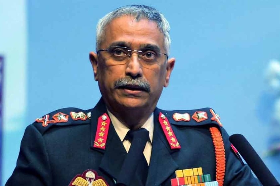 An Image Of Former Army Chief Gen M M Naravane
