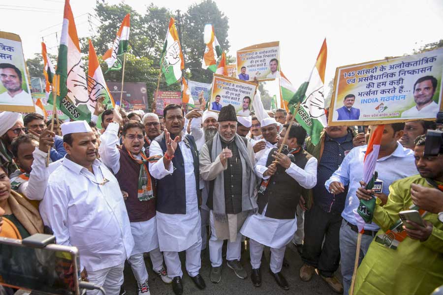 Opposition alliance INDIA called protest across country, but programe was limited in Delhi.