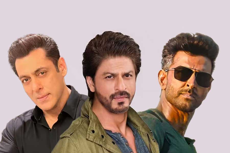 Salman Khan, Shah Rukh Khan, Hrithik Roshan.