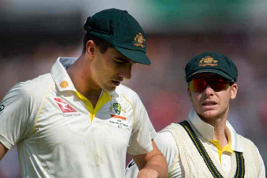 File picture of Australian cricketer Pat Cummins and Steve Smith