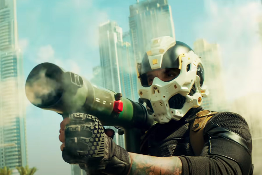 A scence from Pathaan movie directed by Siddharth Anand.