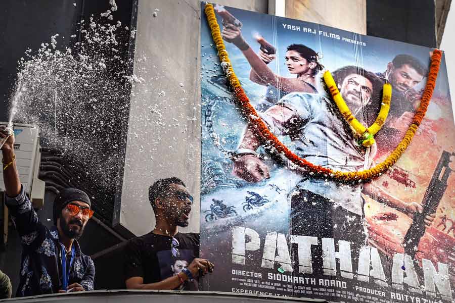 Shah Rukh Khan movie Pathaan tastes grand success.