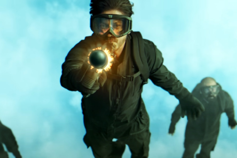 A scence from Pathaan movie directed by Siddharth Anand.