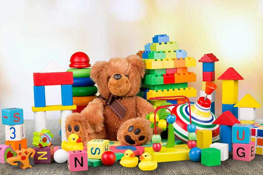 A photograph of toys.