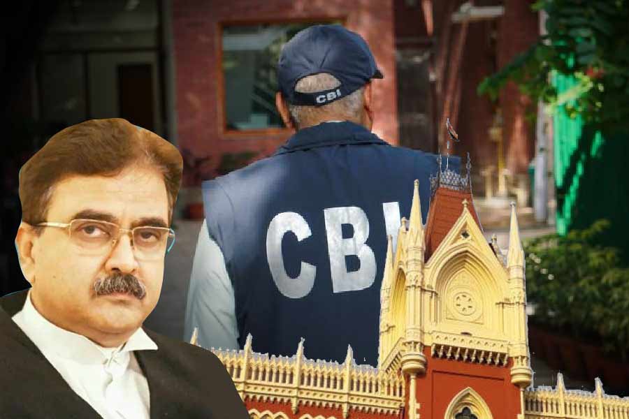 Picture of Justice Abhijit Gangopadhyay of Calcutta High Court and representational picture of CBI officer