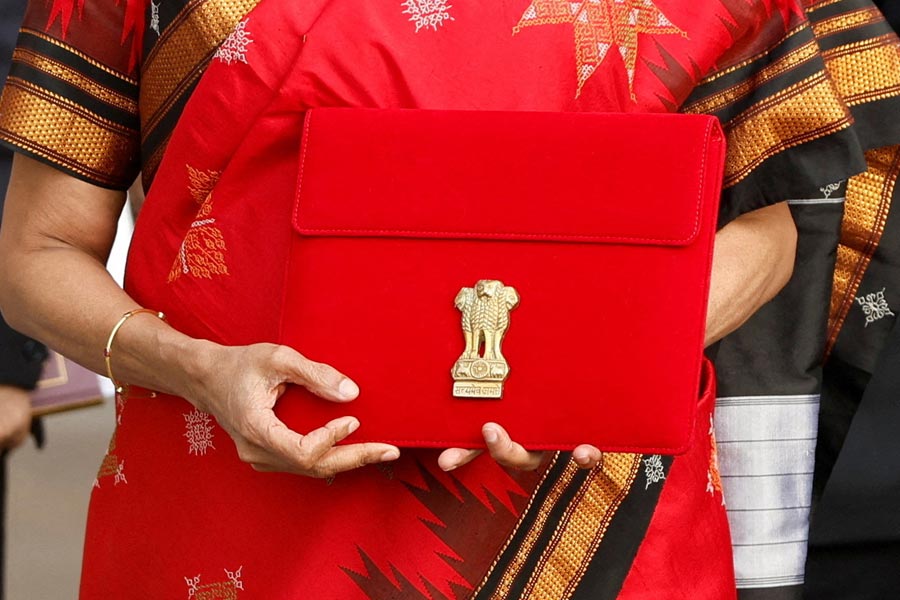 Finance Minister Nirmala Sitharaman with the Union Budget 2023-24.