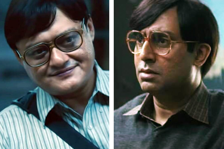 Abhishek Bachchan and Saswata Chatterjee