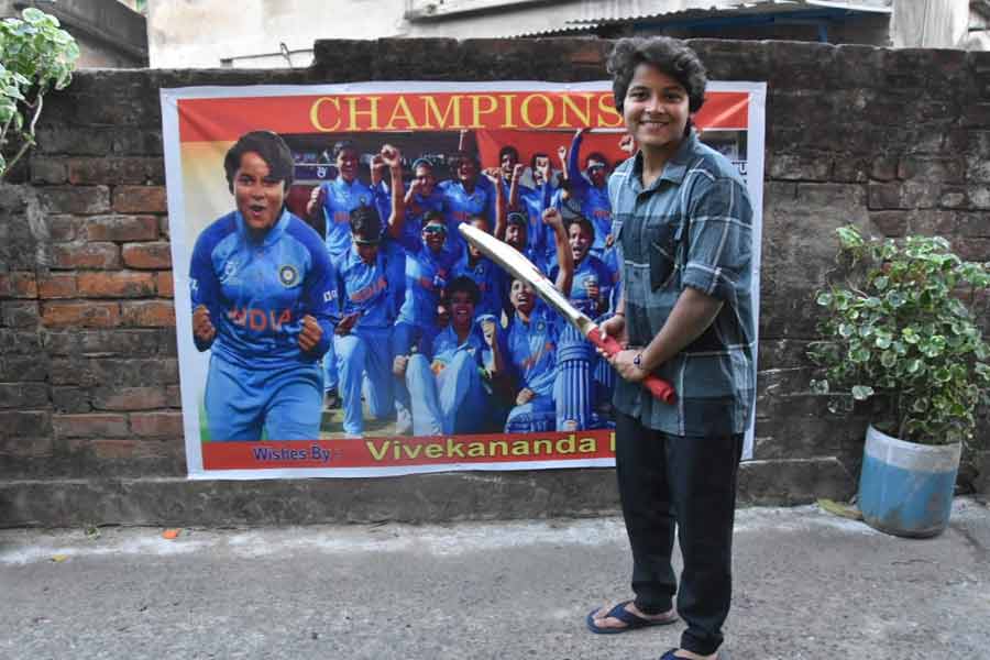 Hrishita Basu, member of Indian U19 team returns to her home