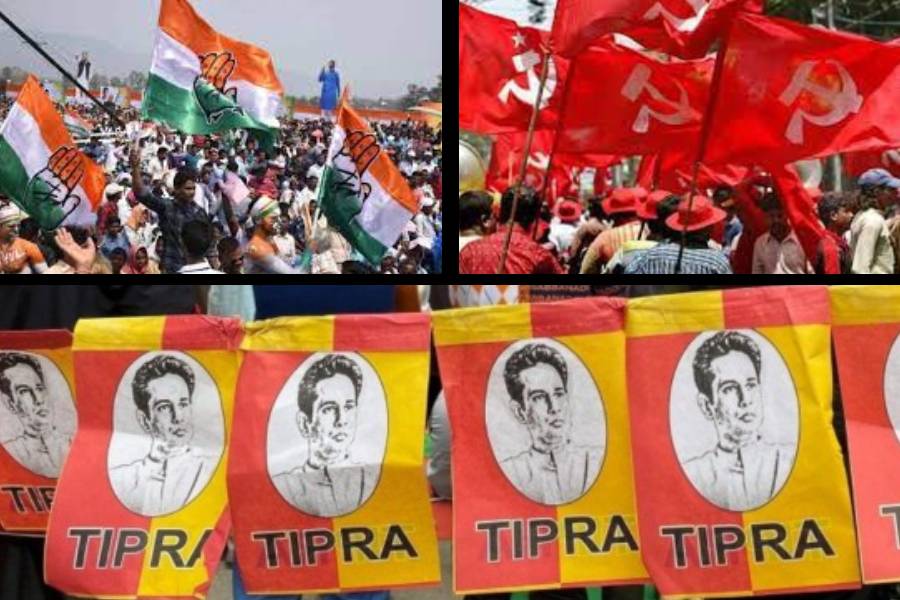 Left front congress allince in Tripura assembly election 