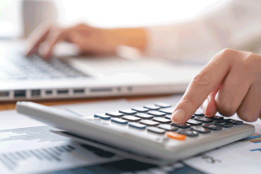 image of a calculator.