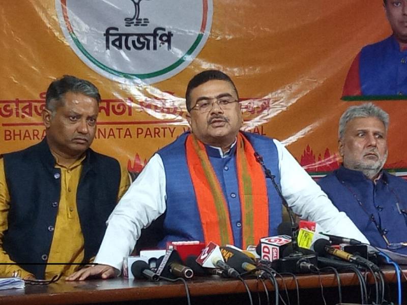 Picture of  BJP leader Suvendu Adhikari