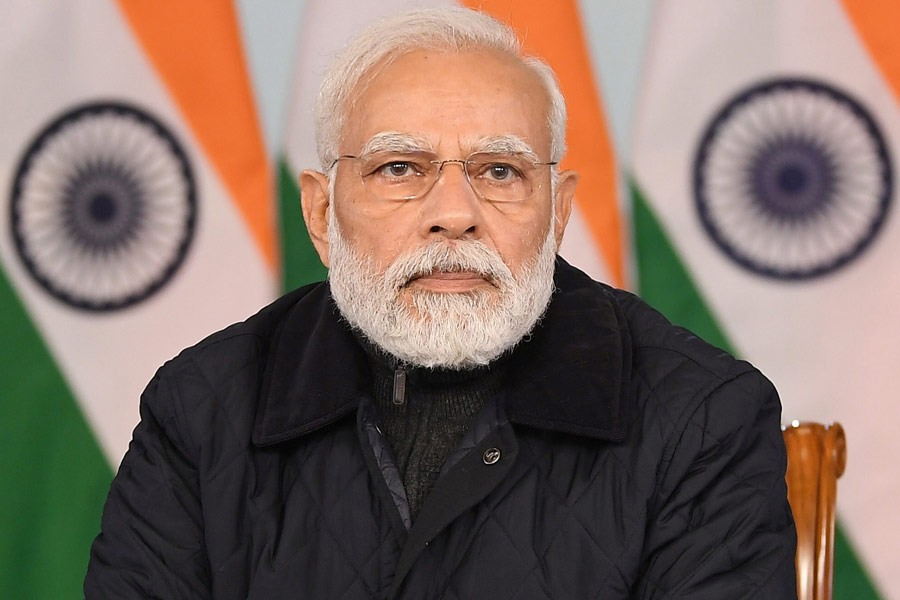 A Photograph of Indian Prime Minister Narendra Modi