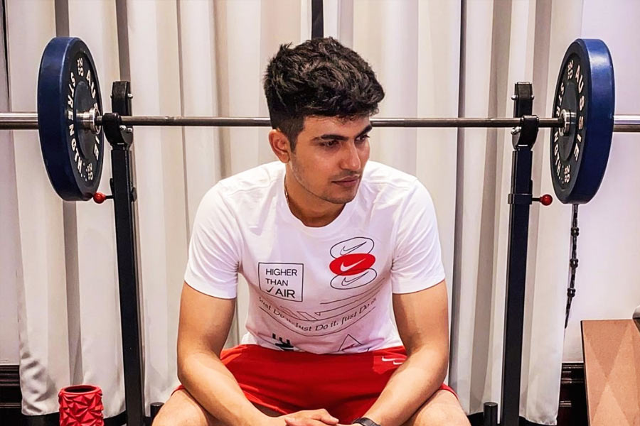 A photograph of Shubman Gill.