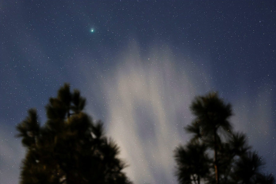 Representational picture of comet