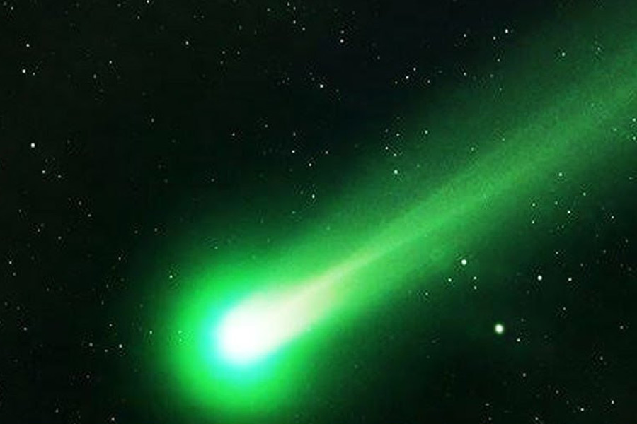 Representational picture of comet