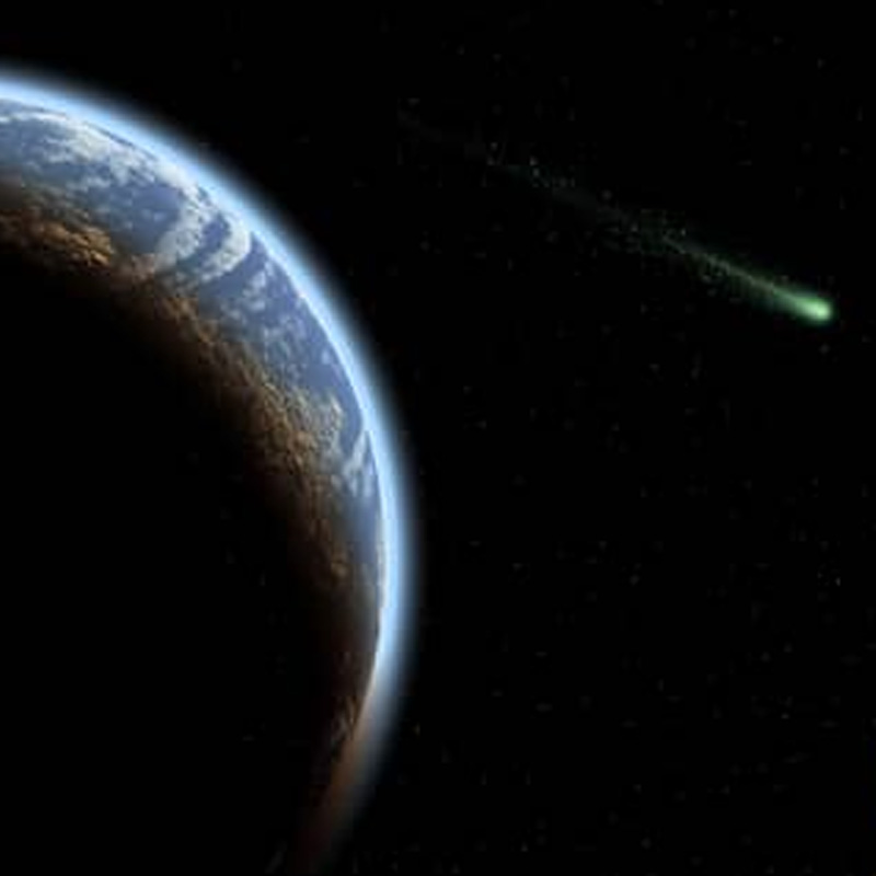 Representational picture of comet