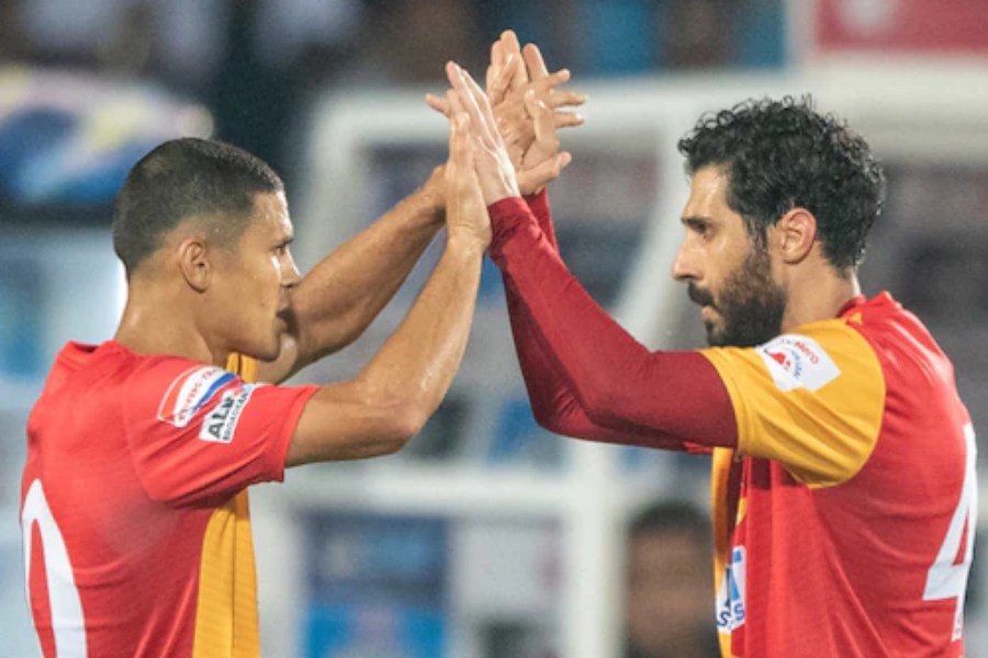 Picture of East Bengal footballers