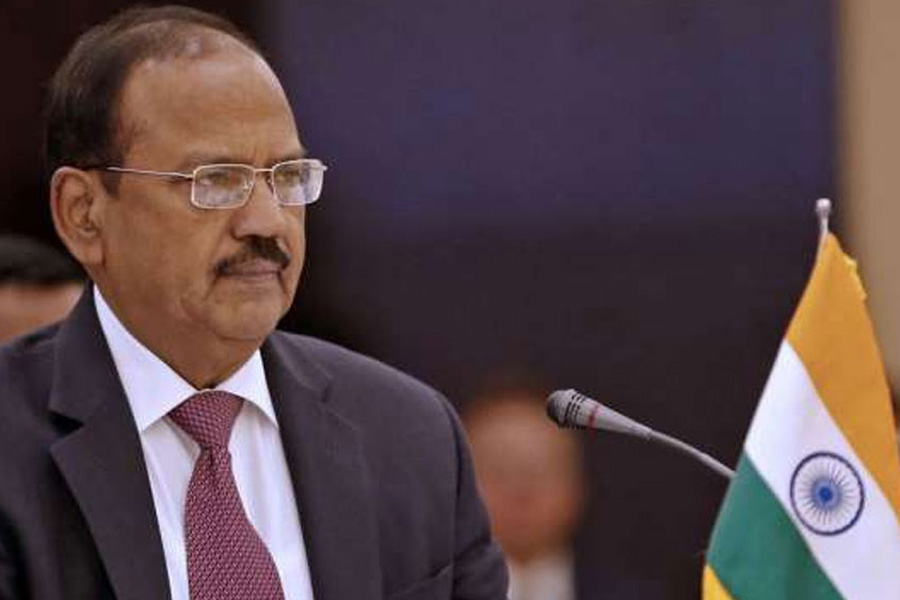 A Photograph of India\'s National Security Advisor Ajit Doval 