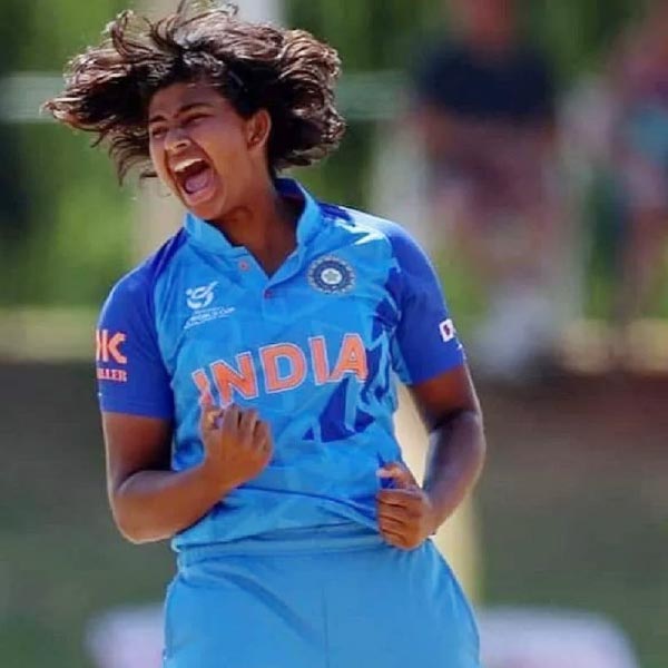 Image of Under19 World Cup Winner Titas Sadhu.