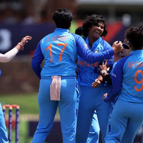 Image of Under19 World Cup Winner Titas Sadhu.