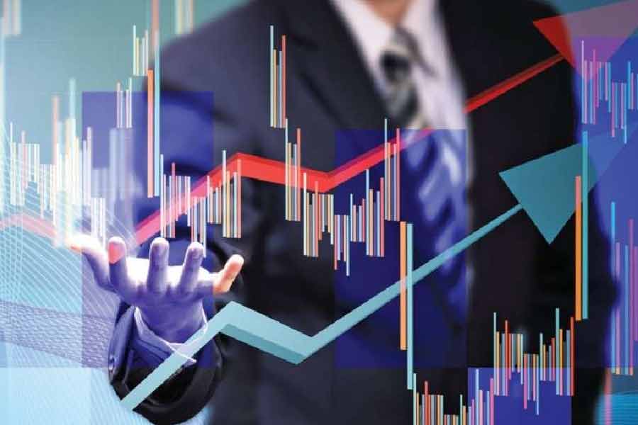 Representational picture of share market