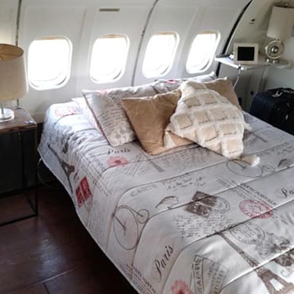 Picture of inside airplane