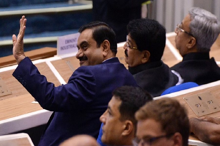 A photograph of Indian businessman Gautam Adani.