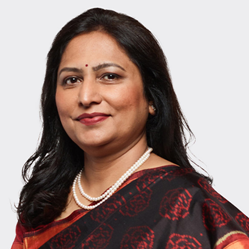 A photograph of Priti Adani wife of Indian businessman Gautam Adani.