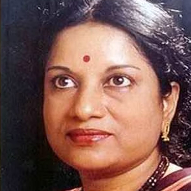 A photograph of Indian singer Vani Jairam.