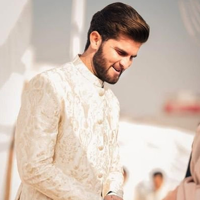 Wedding picture of Shaheen Shah Afridi