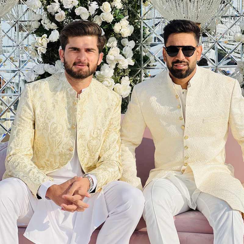 Wedding picture of Shaheen Shah Afridi and Guest