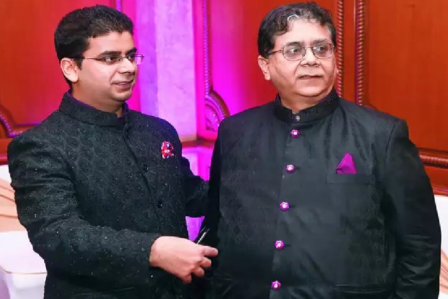 A photograph Gautam Adani's relative Cyril Shroff.