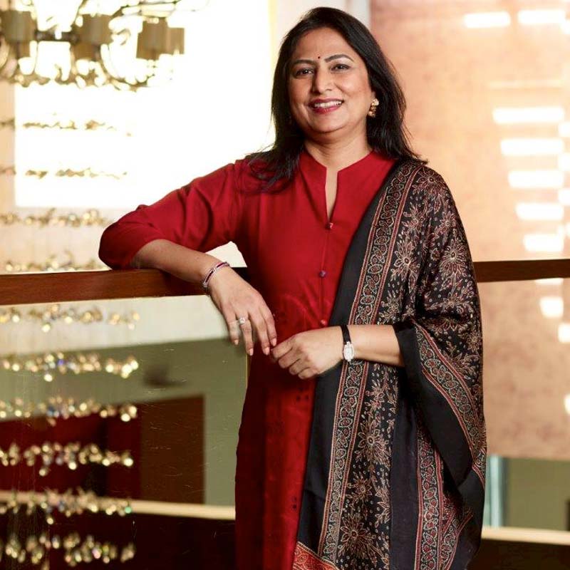 A photograph of Indian Businessman Gautam Adani's wife Priti Adani.