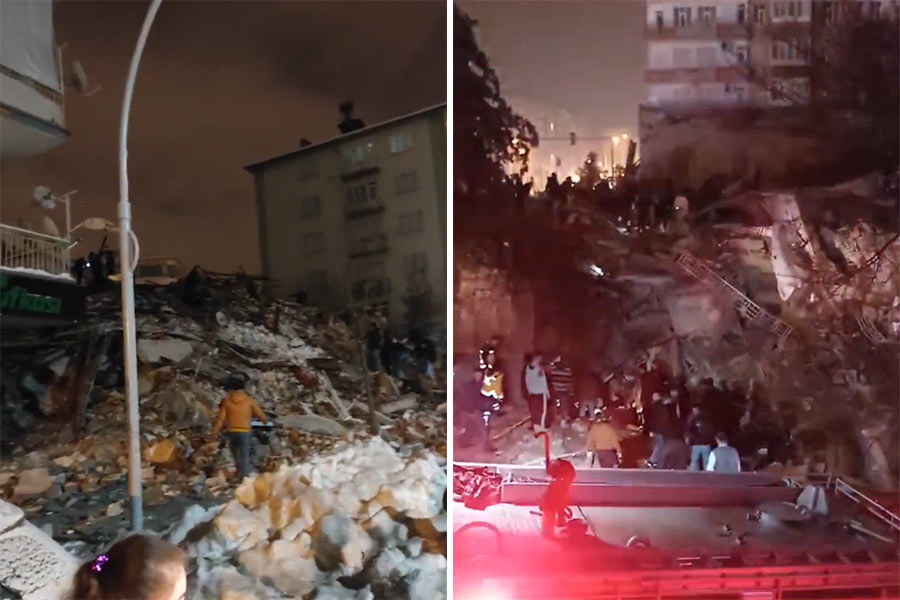 Image of earthquake in Southern Turkey