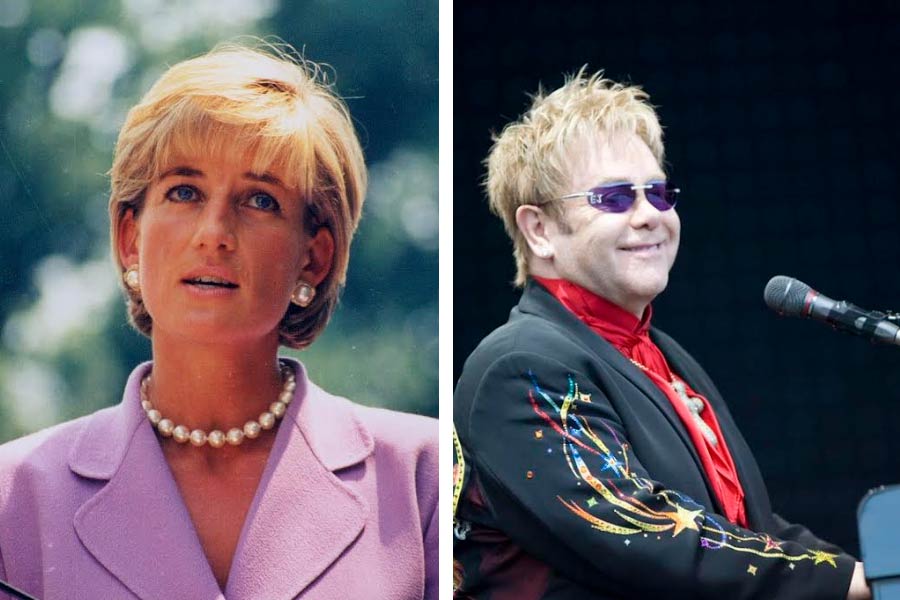 আজও গোলাপ সমান ভাবে আকর্ষণীয় কবি-সাহিত্যিক-গান রচয়িতা-চিত্রকরদের কাছে। গোলাপের অনুঙ্গে মনে পড়তেই পারে যে, ব্রিটিশ সঙ্গীত ব্যক্তিত্ব স্যর এলটন জন ১৯৭৪ সালে রেকর্ড করেন তাঁর বিখ্যাত গান ‘ক্যান্ডল ইন দ্য উইন্ড’। গানটির রচয়িতা তিনি নিজে ও আর এক সঙ্গীত ব্যক্তিত্ব বার্নি টউপিন। সেই গানের কথা বদলে তা যুবরানি ডায়ানার অন্ত্যেষ্টিতে পরিবেশন করেন এলটন। সেখানে তিনি গানটি শুরু করেন “গুডবাই ইংল্যান্ড’স রোজ”— এই সম্বোধন দিয়ে। সৌন্দর্য, প্রেম, প্যাশন, রাজসিকতা ও শোক একই সঙ্গে ঝলসে উঠেছিল এলটন জনের কণ্ঠে, পিয়ানোবাদনে। গোলাপের এর থেকে বড় প্রাপ্তি আর কী হতে পারে? (সঙ্গের ছবিতে যথাক্রমে প্রিন্সেস ডায়ানা ও এলটন জন। 