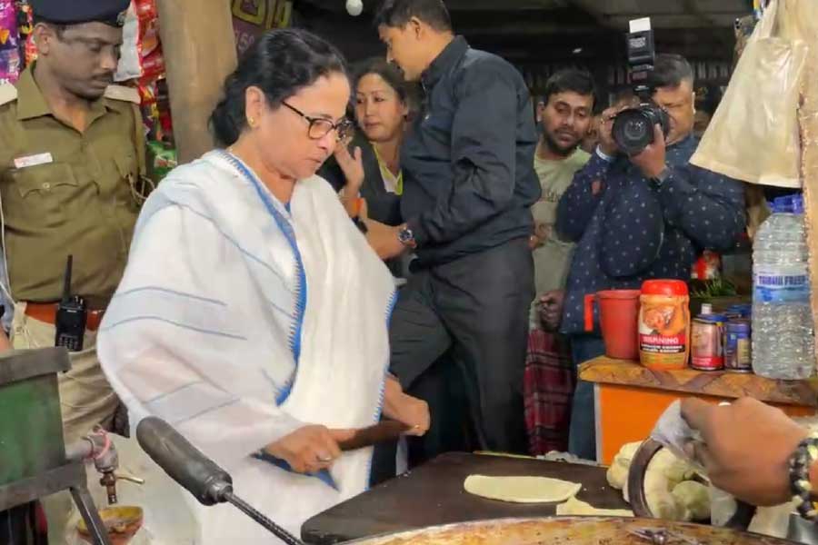 Image of Mamata Banerjee in Agartala 