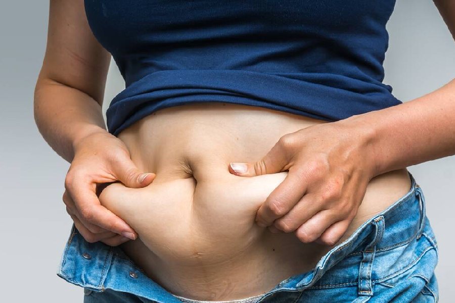 Symbolic image of belly fat