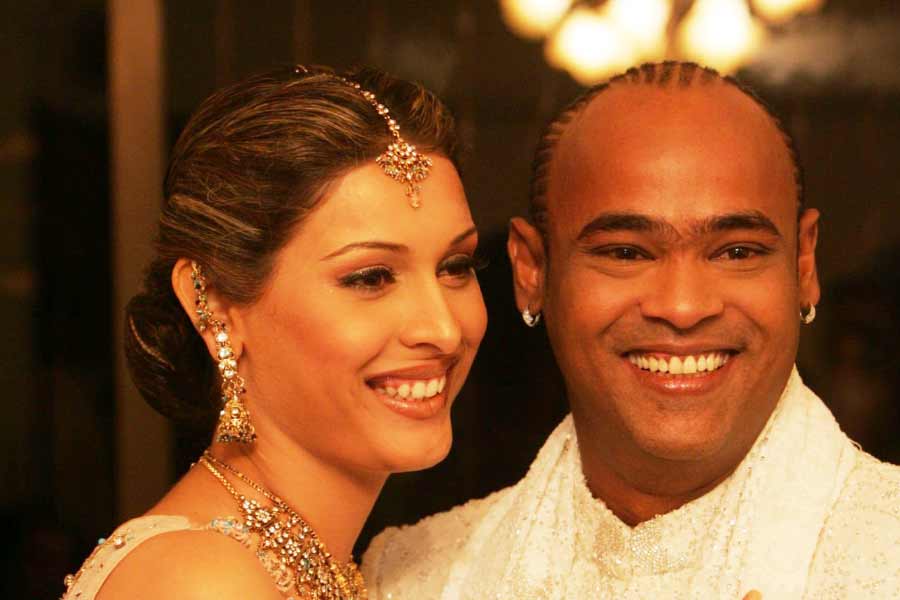 Vinod Kambli and Andrea Hewitt