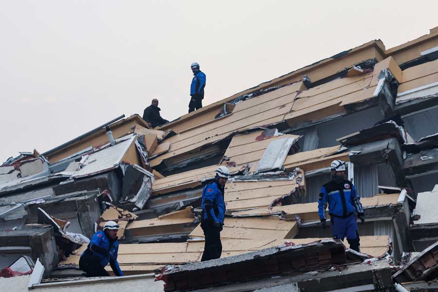 Image of earthquake in Turkey