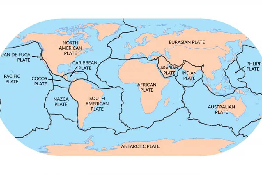 Image of tectonic plates