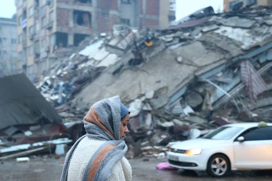 Image of earthquake in Turkey