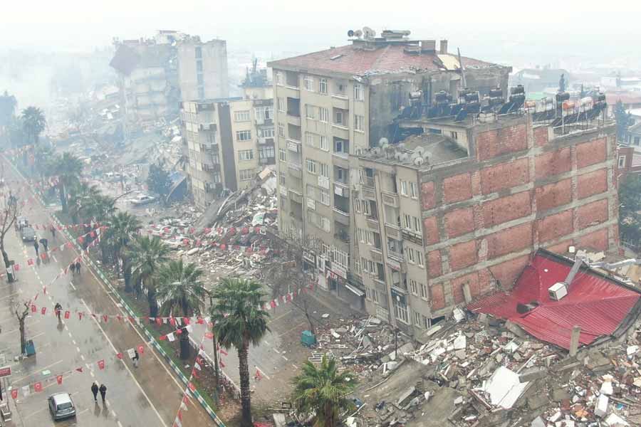 Image of earthquake in Turkey