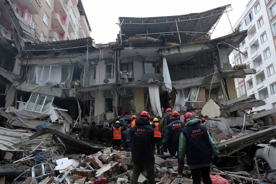 Image of earthquake in Turkey