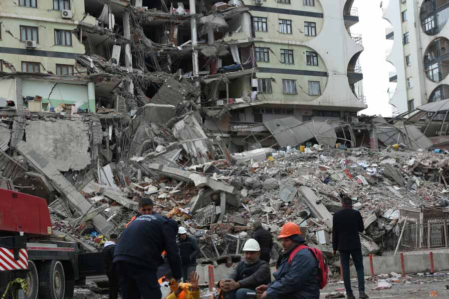 Image of earthquake in Turkey