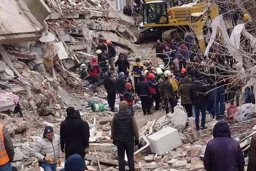 Image of earthquake in Turkey