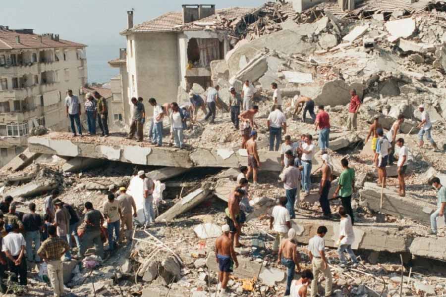 Image of earthquake in Turkey